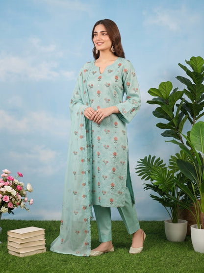 SOFIA 3pcs Un-Stitched Emb Cambric [D-4893]