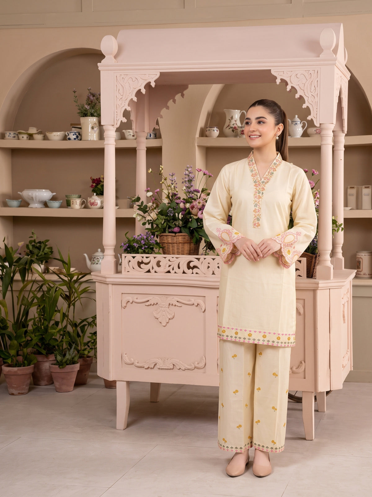ZAIRE 2pcs Stitched Emb Cotton [D-4983]