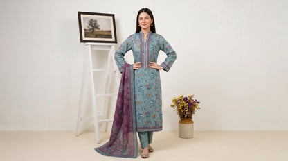 LAVINIA 3pcs Un-Stitched Printed Lawn [D-01]