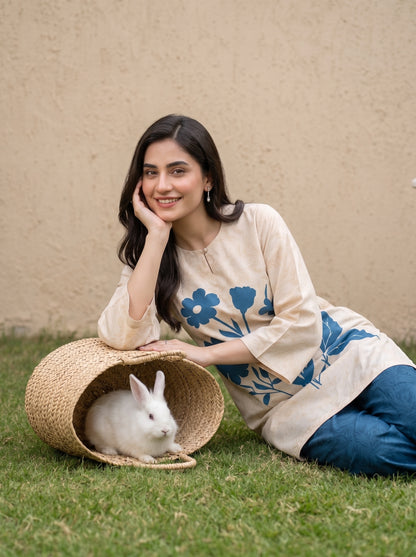 Emaan 2pcs Stitched Printed Crepe [D-4097]