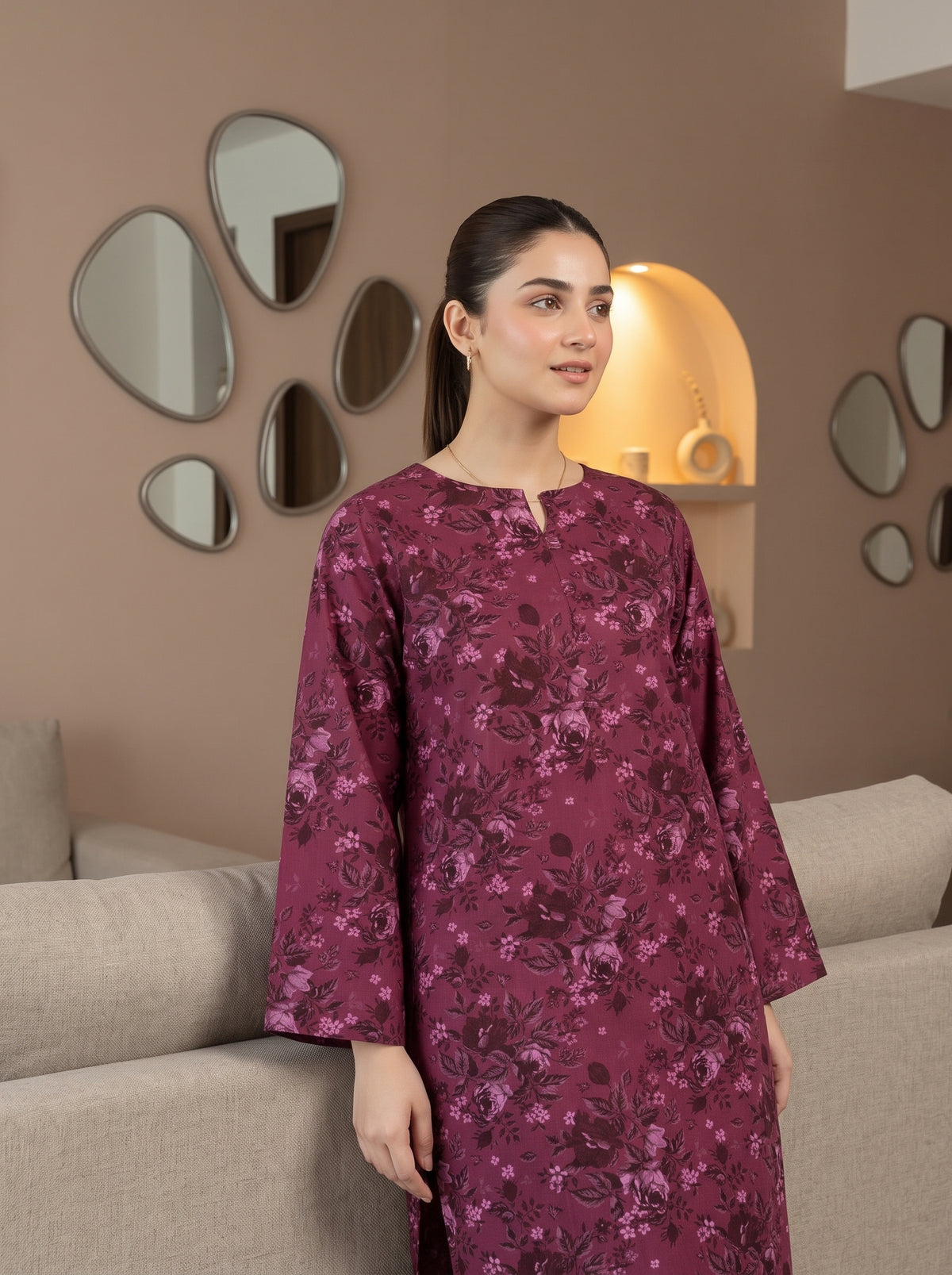 OLVERA 2pcs Stitched Printed Staple [D-6057]
