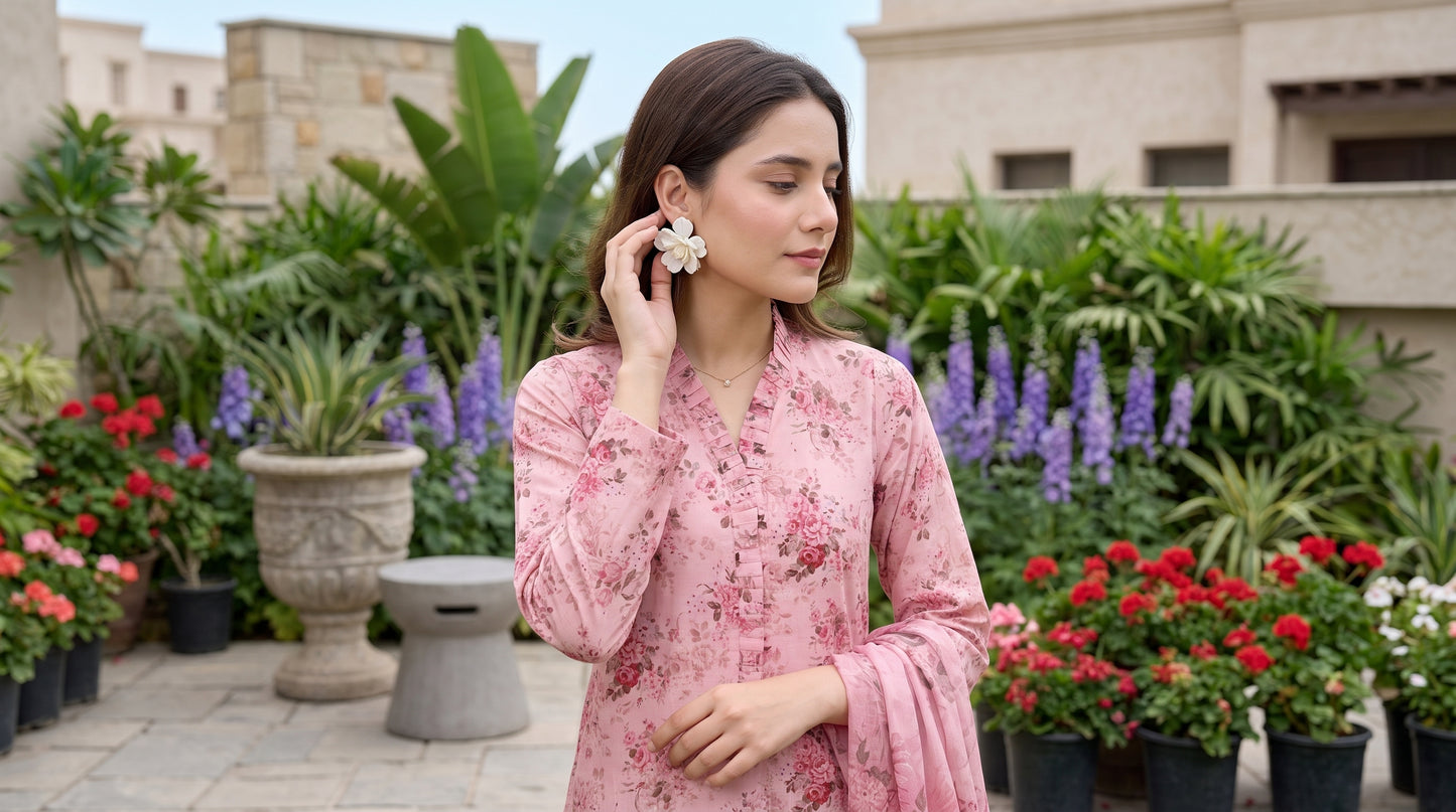 ZARNAB 3pcs Un-Stitched Printed Lawn [D-5441]