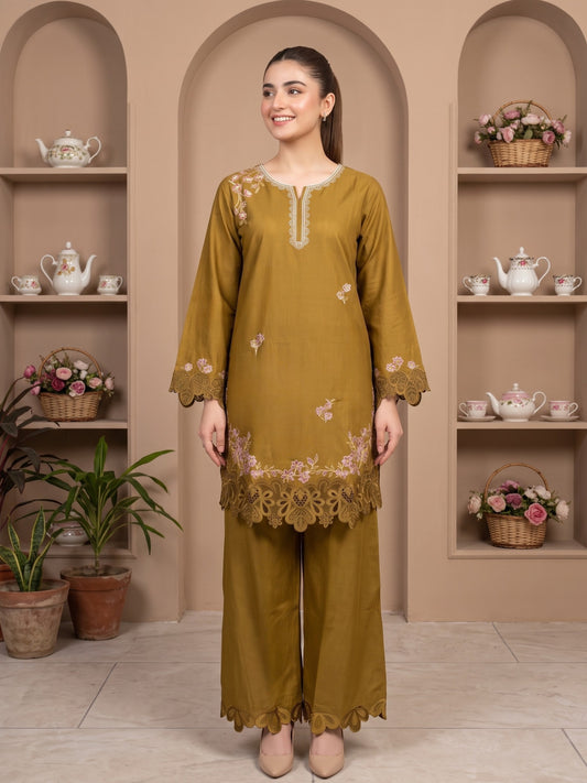 ZAIRE 2pcs Stitched Emb Cotton [D-4980]