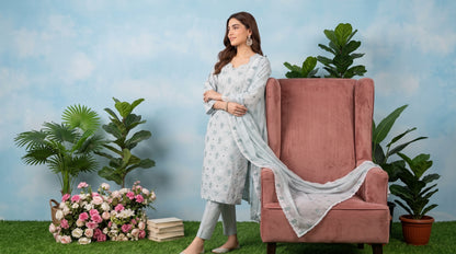 SOFIA 3pcs Un-Stitched Emb Cambric [D-4895]