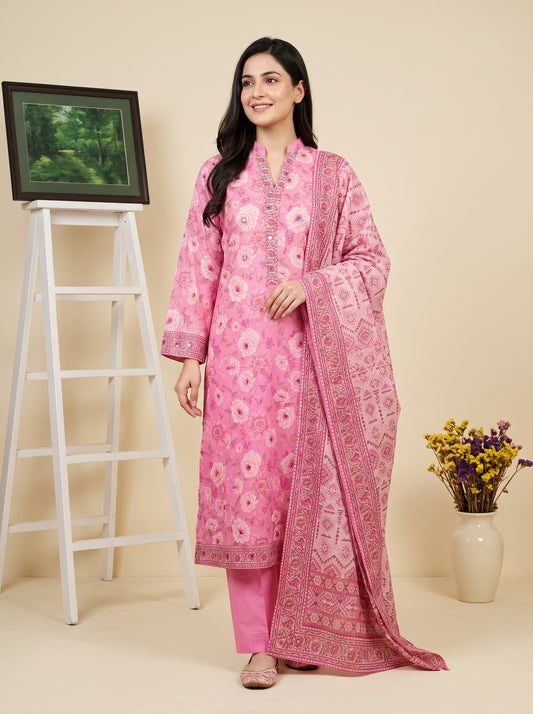 LAVINIA 3pcs Un-Stitched Printed Lawn [D-09]