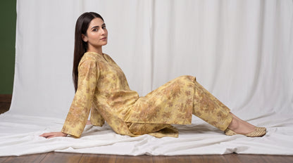 Elyora 2pcs Stitched Printed Cotton [D-4358]