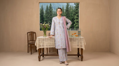 HAYAL V1 Stitched Emb Printed Lawn [D-4517]