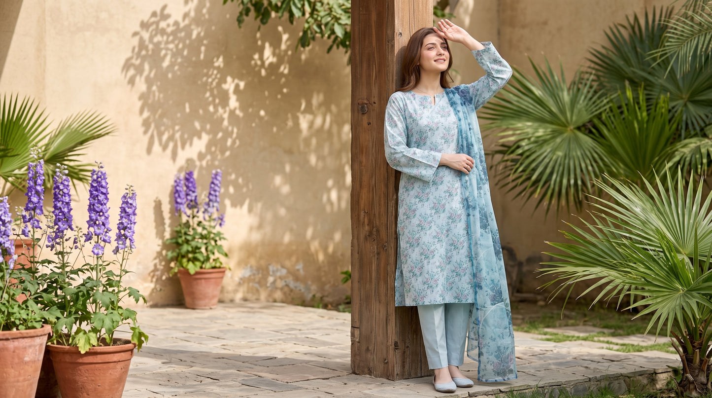 ZARNAB 3pcs Un-Stitched Printed Lawn [D-5440]