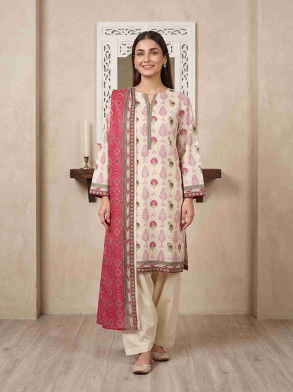 INAYA 3pcs Stitched Printed Lawn [D-5127]