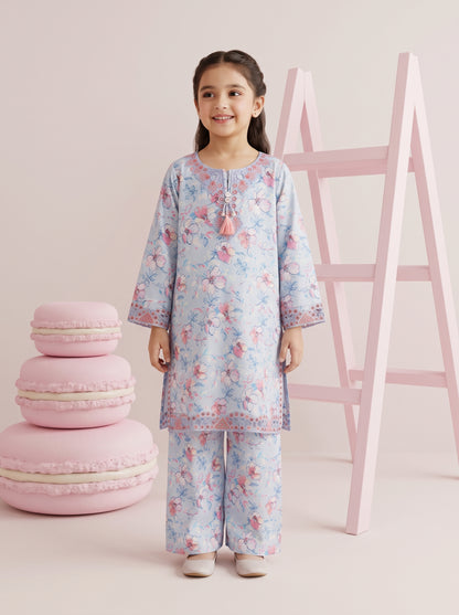 Mini Me 2pcs Stitched Emb Cotton [D-5019]