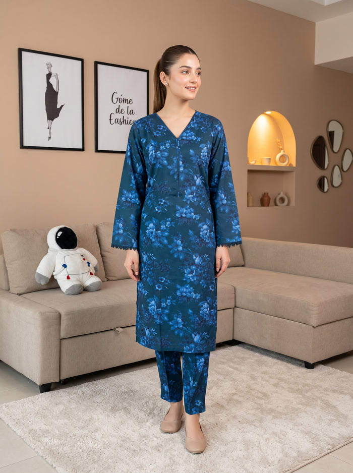 OLVERA 2pcs Stitched Printed Staple [D-6058]