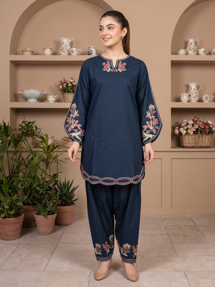 ZAIRE 2pcs Stitched Emb Cotton [D-4978]