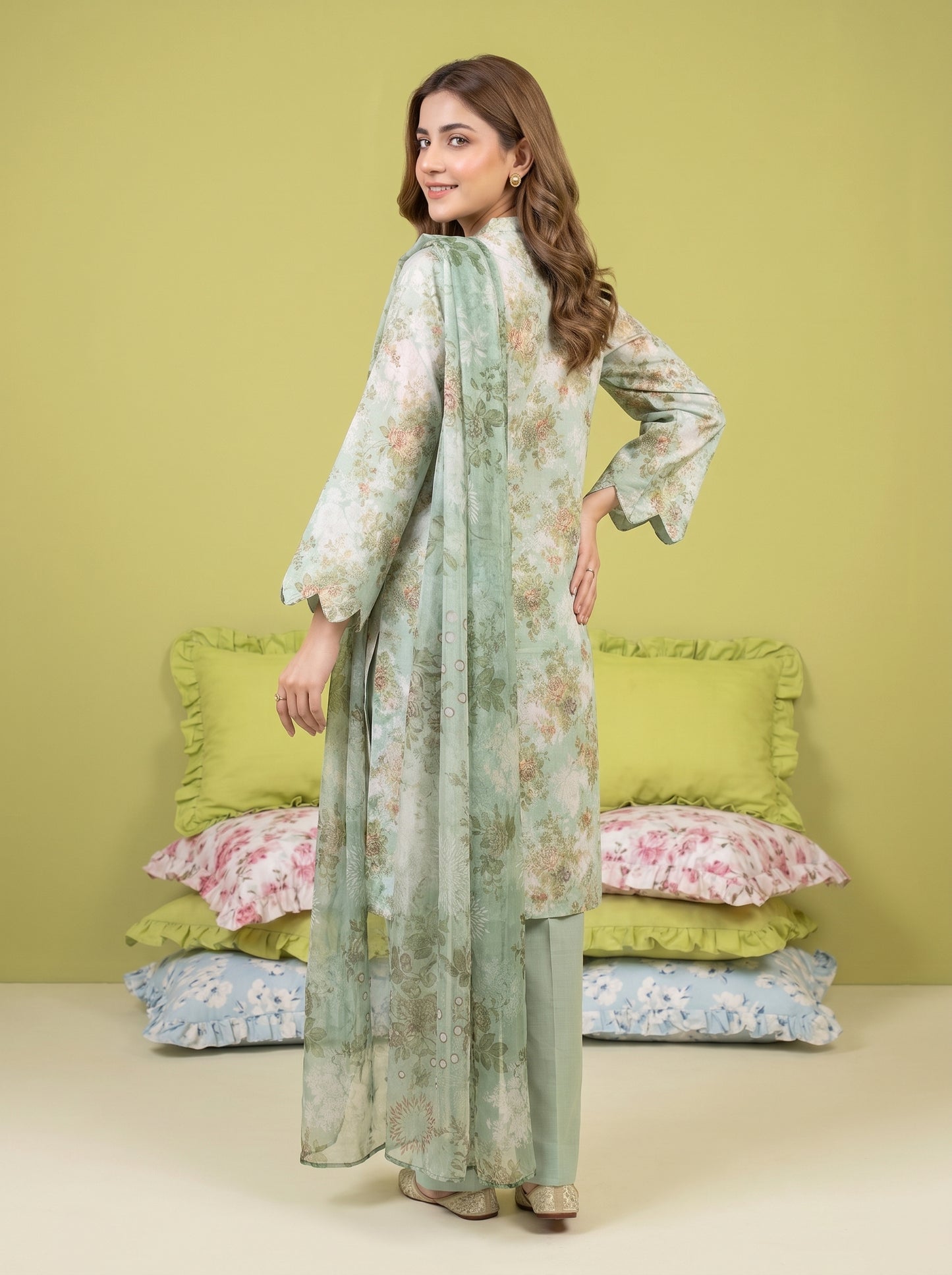 KHOYA 3pcs Un-Stitched Printed Lawn [D-5430]