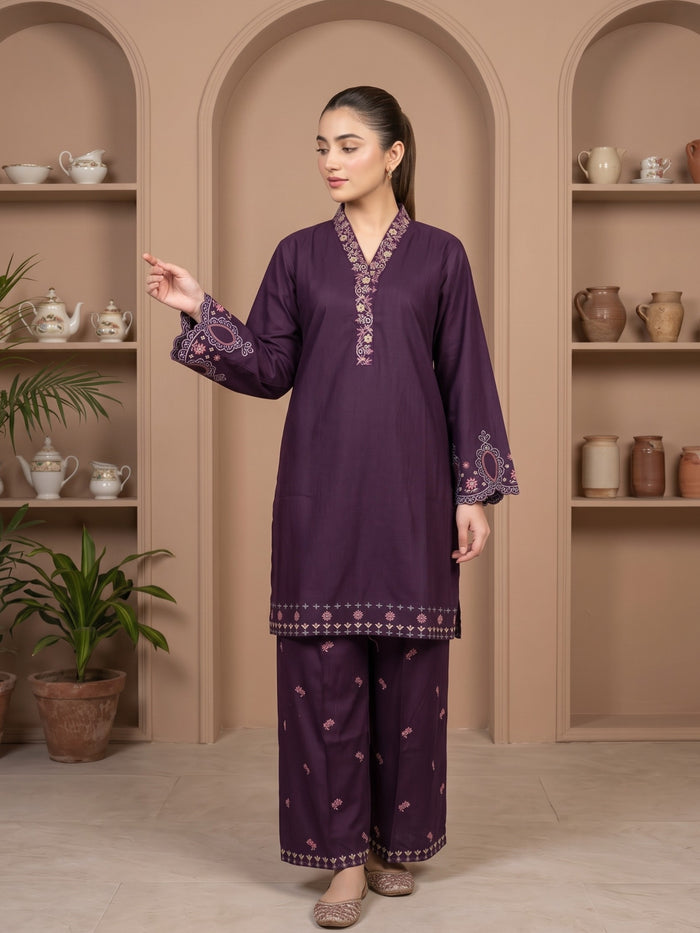 ZAIRE 2pcs Stitched Emb Cotton [D-4981]