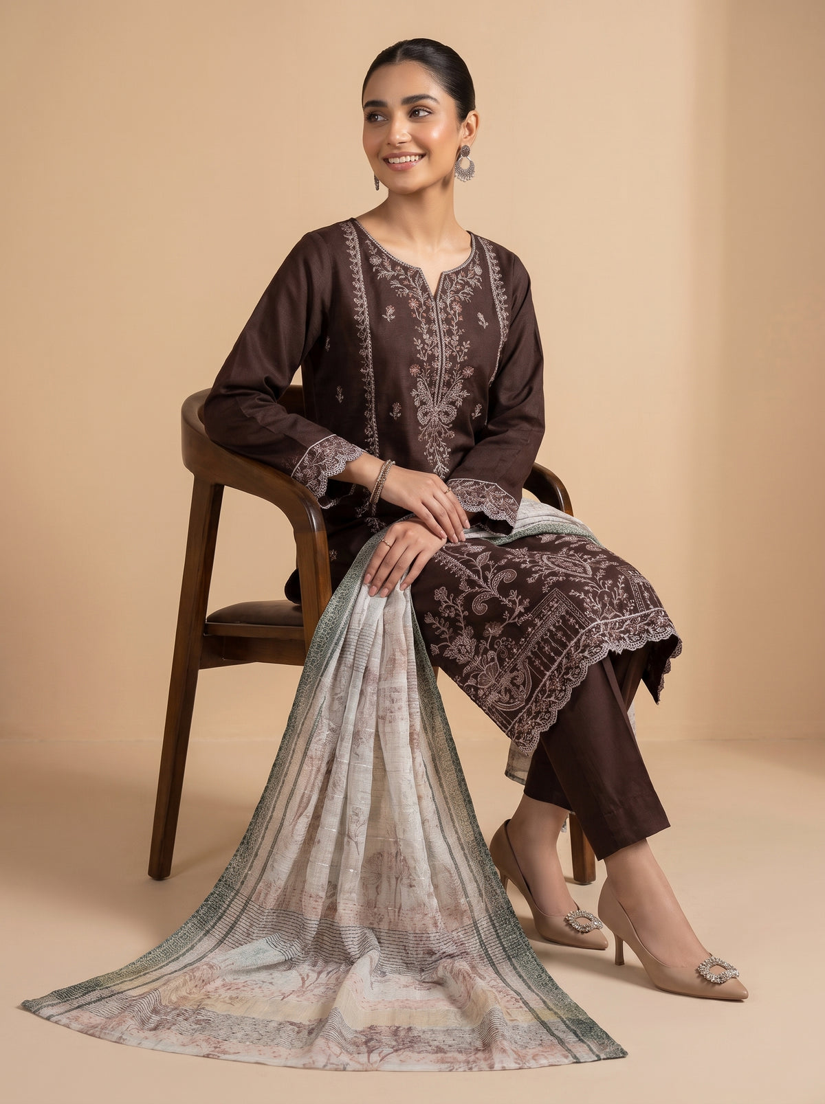 AMAYA 3pcs Un-Stitched Emb Viscose [D-5256]