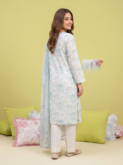 KHOYA 3pcs Un-Stitched Printed Lawn [D-5432]