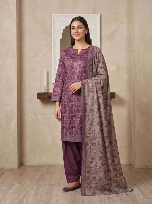 INAYA 3pcs Stitched Printed Lawn [D-5124]