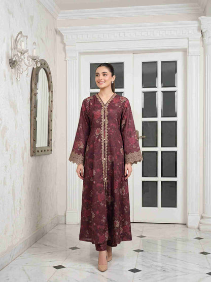 JAHAAN 2pcs Stitched Emb Printed Lawn [D-3890]