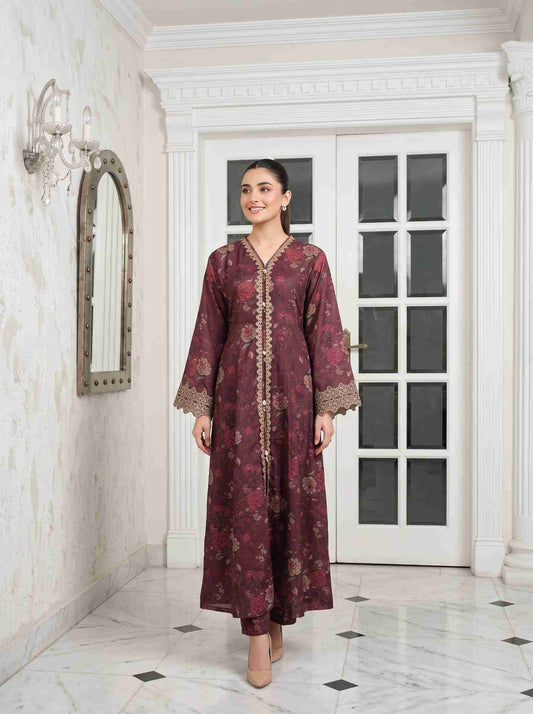 JAHAAN 2pcs Stitched Emb Printed Lawn [D-3890]