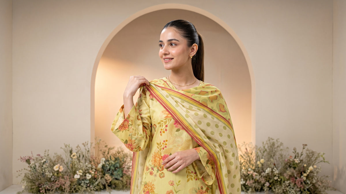 ZEBA 3pcs Un-Stitched Printed Staple [D-6657]