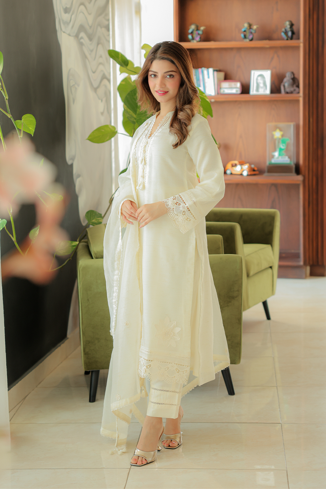 Ruwa 3pcs Stitched Yarn Cotton [D-2875]