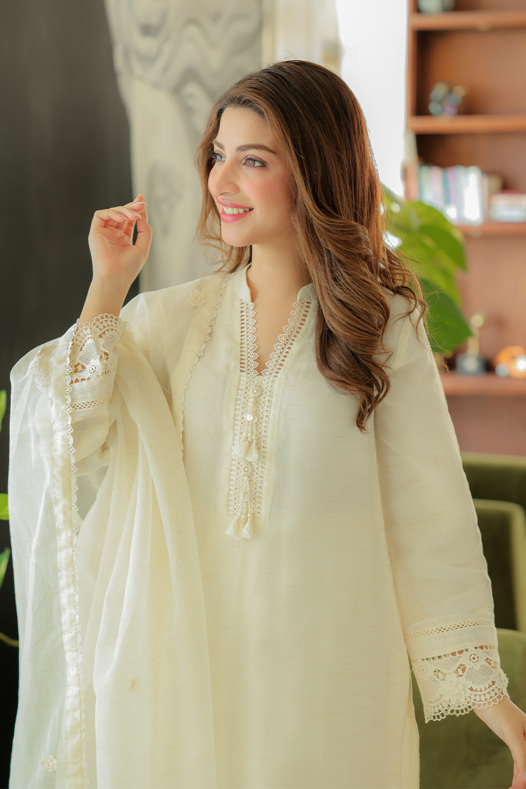 Ruwa 3pcs Stitched Yarn Cotton [D-2875]
