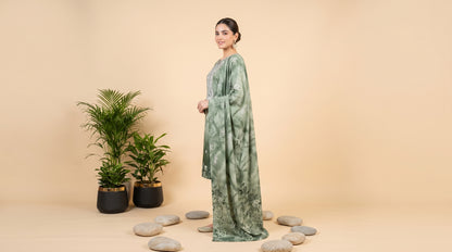 MAHIRI 3pcs Un-Stitched Emb Printed Staple [D-5919]