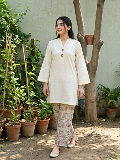 AFSANE 2pcs Stitched Emb Cotton [D-4482]