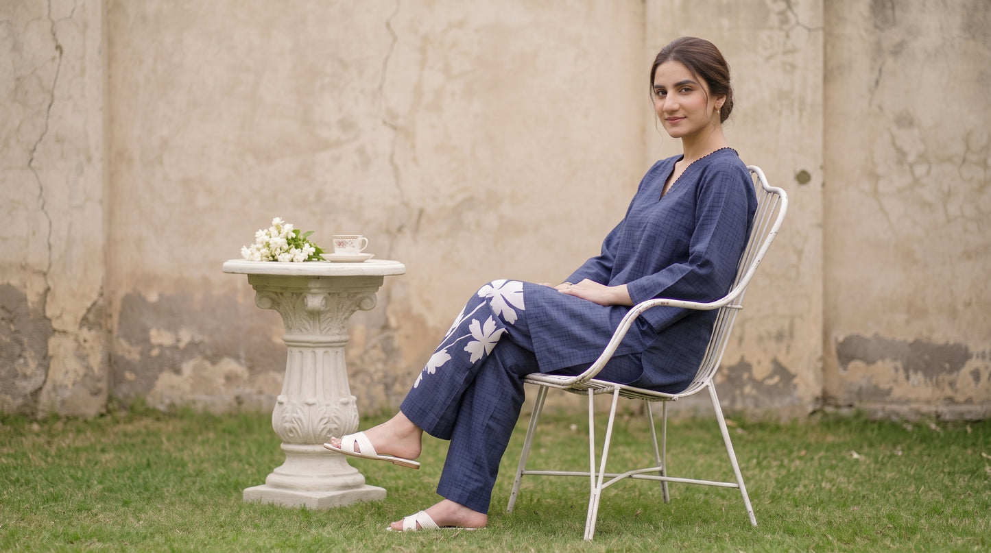 Emaan 2pcs Stitched Printed Crepe [D-4386]