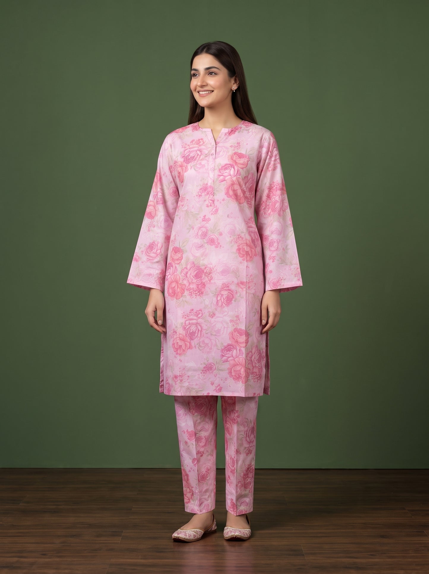 Elyora 2pcs Stitched Printed Cotton [D-4360]