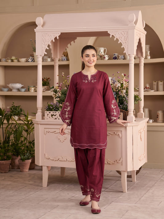 ZAIRE 2pcs Stitched Emb Cotton [D-4979]