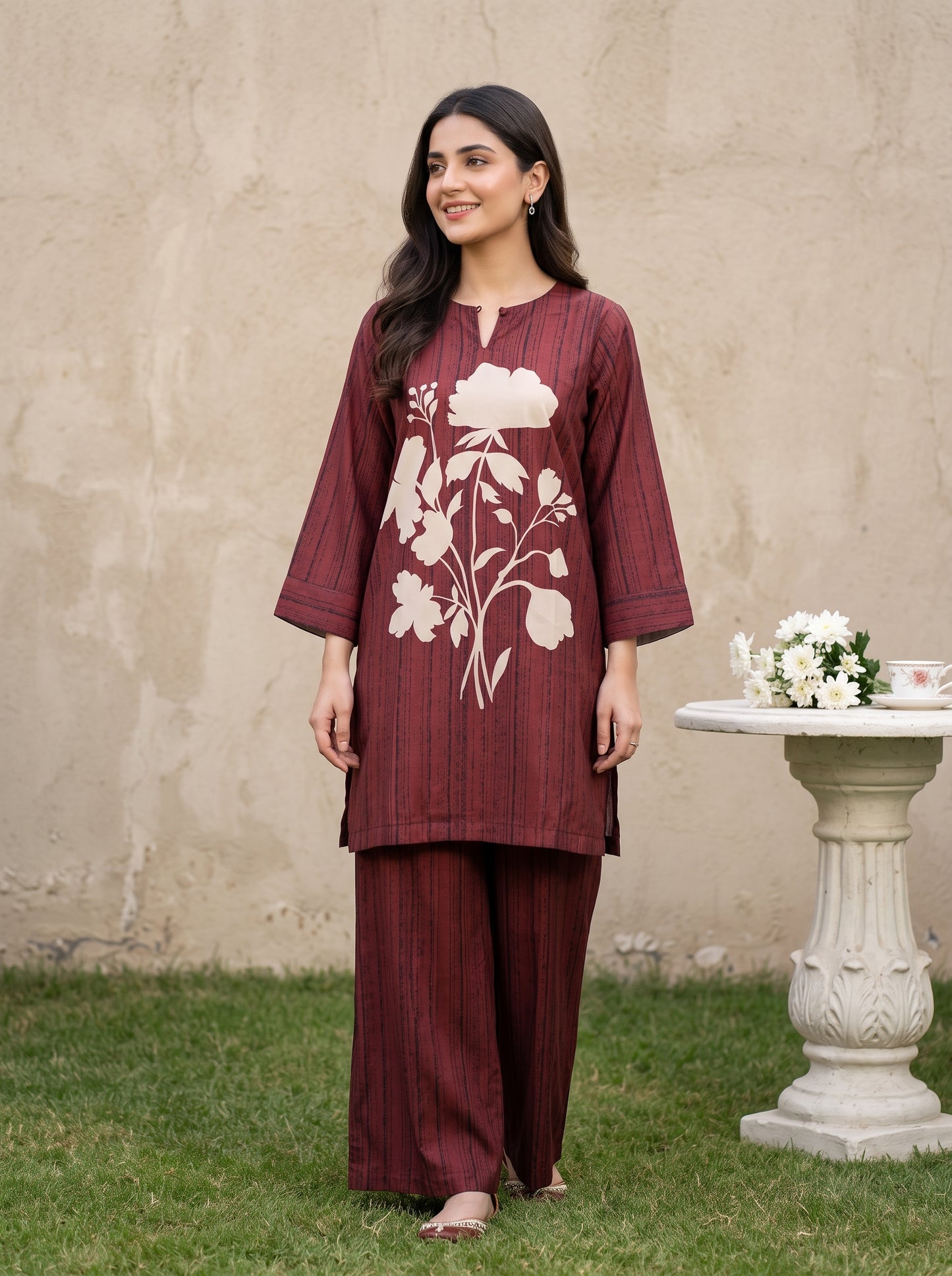Emaan 2pcs Stitched Printed Crepe [D-4094]