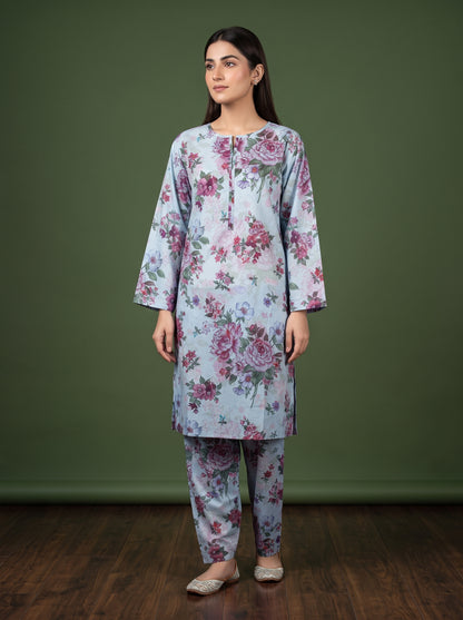 Elyora 2pcs Stitched Printed Cotton [D-4364]