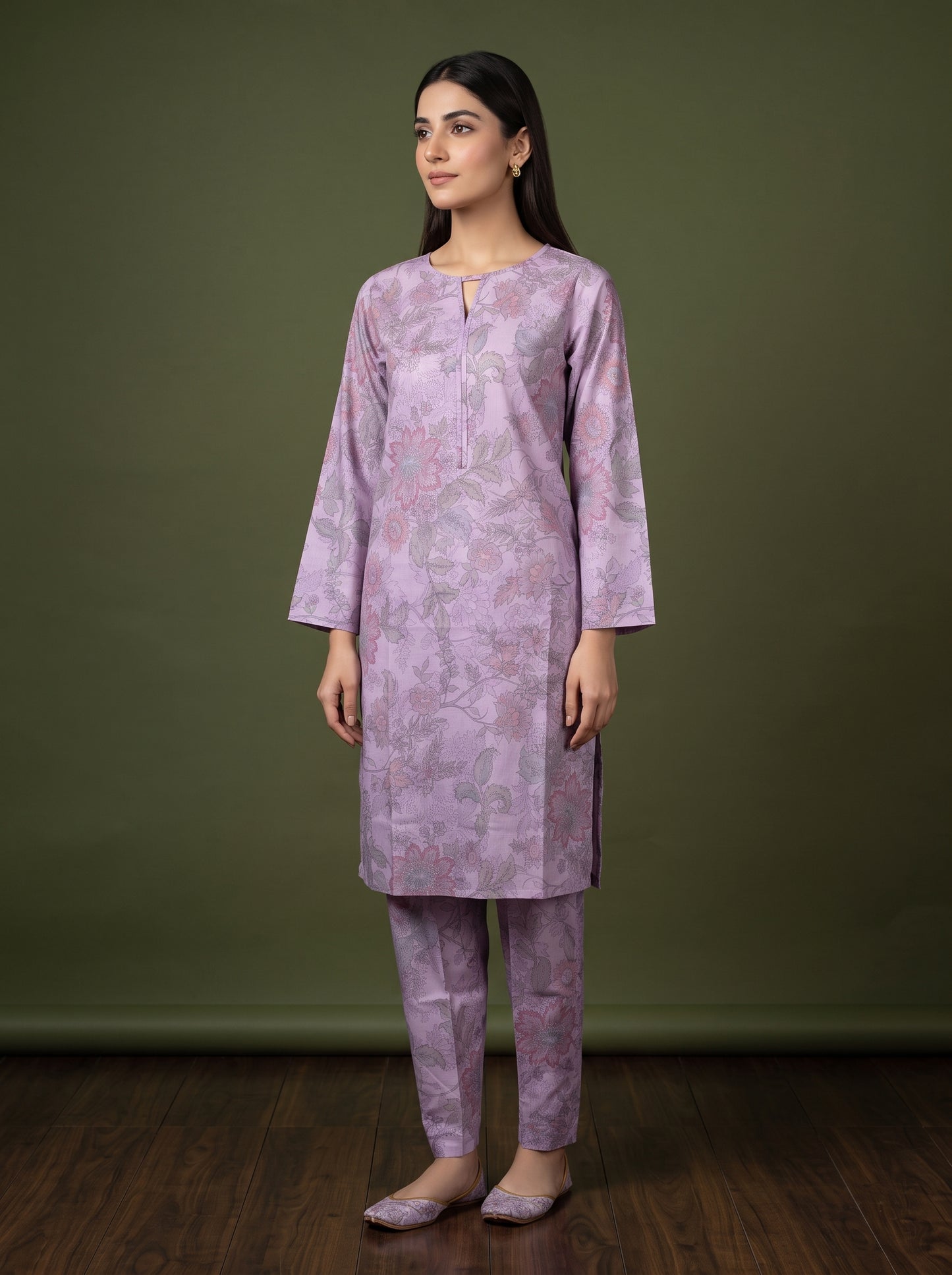 Elyora 2pcs Stitched Printed Cotton [D-4365]