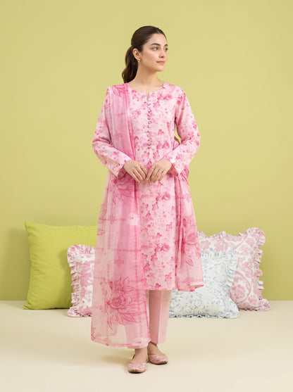 KHOYA 3pcs Un-Stitched Printed Lawn [D-5431]
