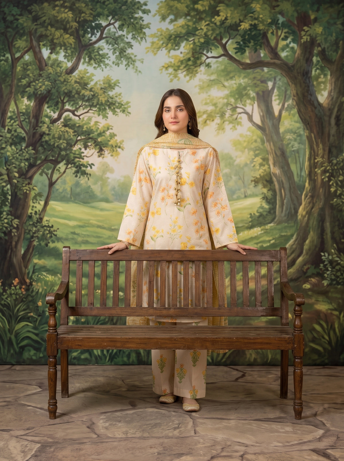 HAYAL V1 Stitched Emb Printed Lawn [D-4519]