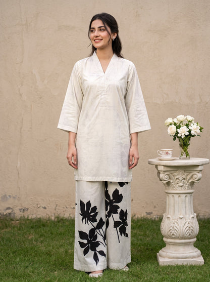 Emaan 2pcs Stitched Printed Crepe [D-4384]