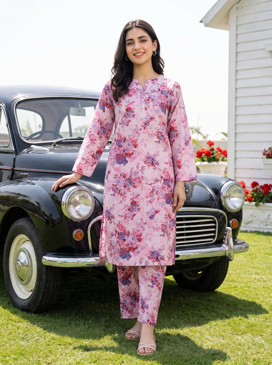 AURYN V-2 2pcs Stitched Printed Lawn [D-3209]