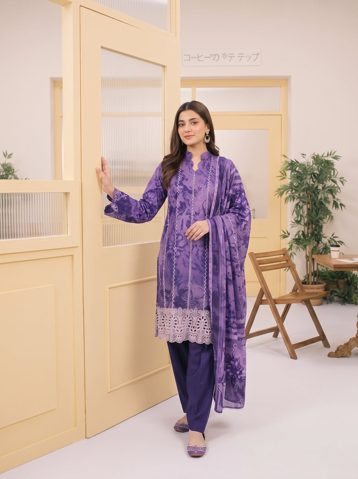 MIRAAS 3pcs Un-Stitched Emb Printed Staple [D-5929]