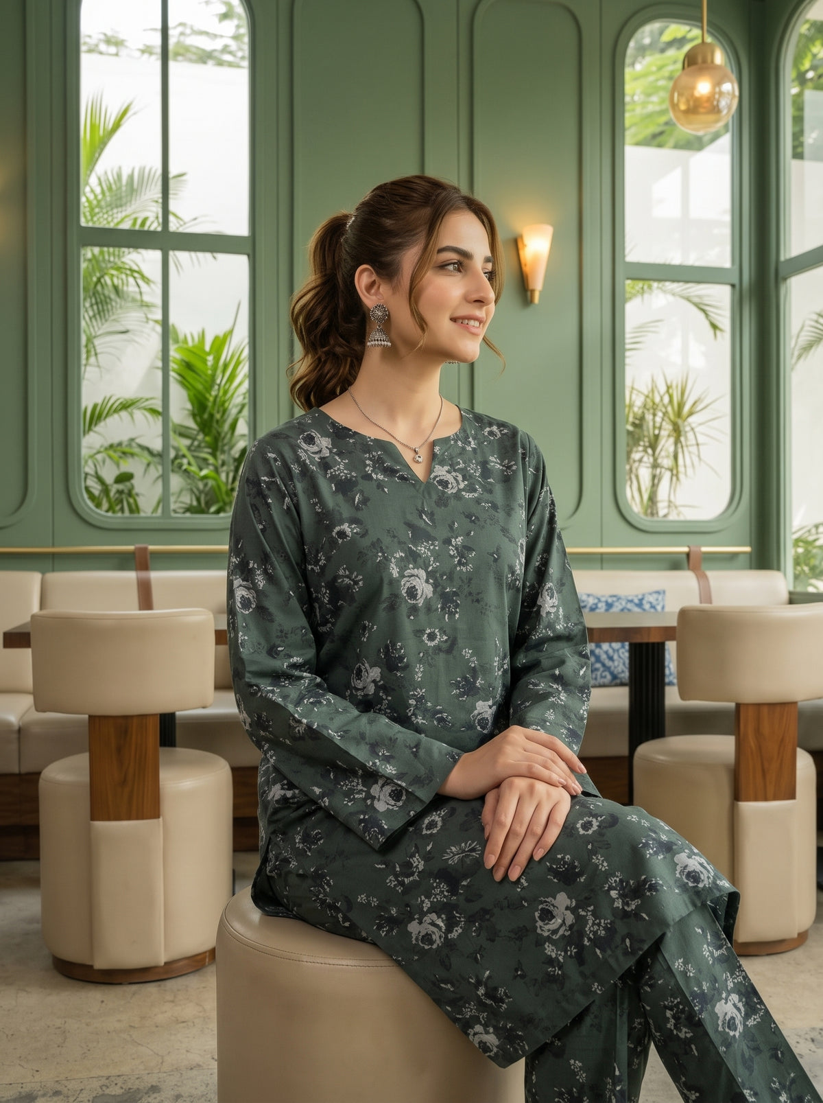 MEHER 2pcs Stitched Printed Staple [D-6056]