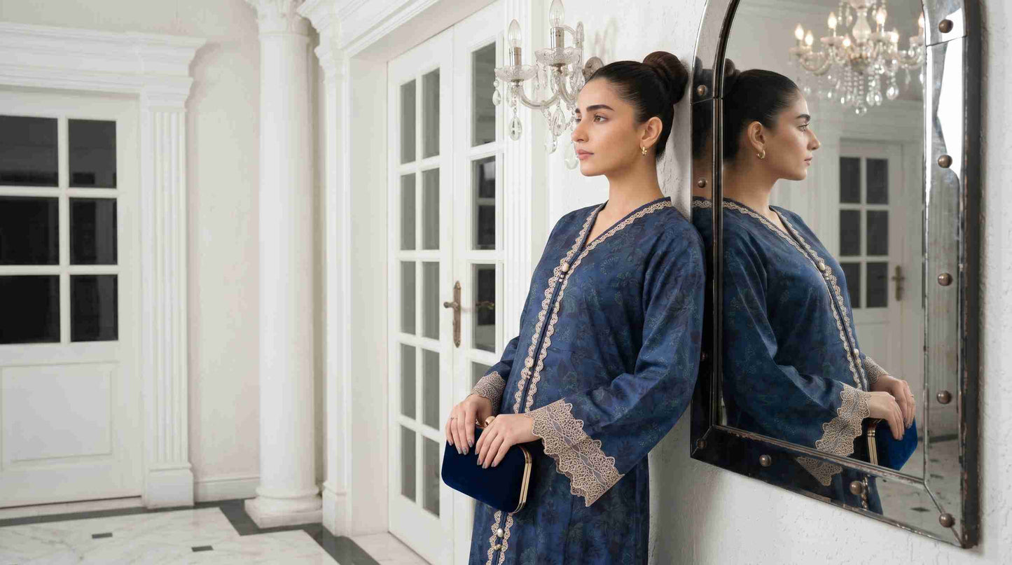 JAHAAN 2pcs Stitched Emb Printed Lawn [D-3889]