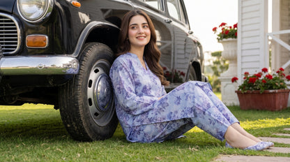 AURYN V-3 2pcs Stitched Printed Lawn [D-3217]