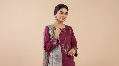 AMAYA 3pcs Un-Stitched Emb Viscose [D-5255]