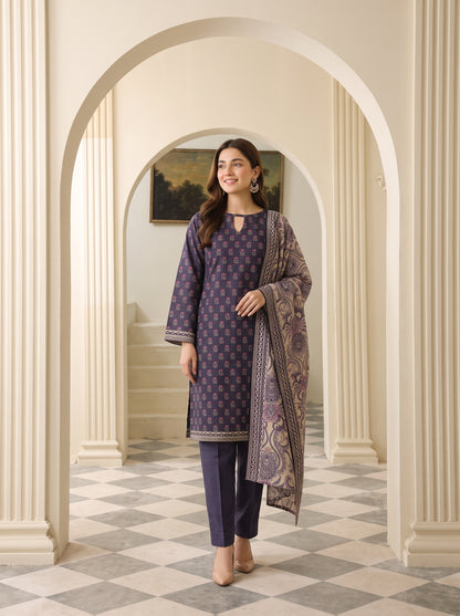 MAHRUKH 3pcs Stitched Printed Khaddar [D-6144]