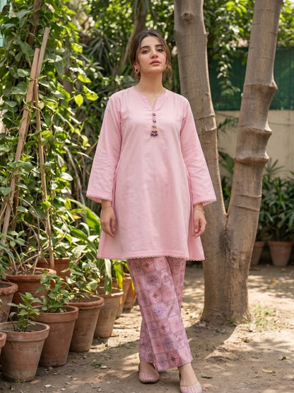 AFSANE 2pcs Stitched Emb Cotton [D-4487]