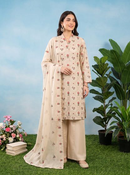 SOFIA 3pcs Un-Stitched Emb Cambric [D-4894]