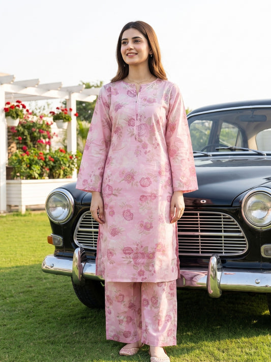 AURYN V-1 2pcs Stitched Printed Lawn [D-3207]