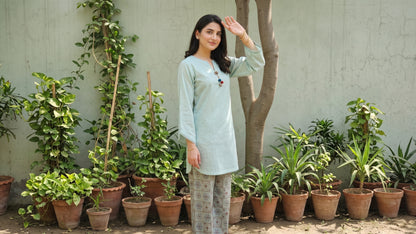 AFSANE 2pcs Stitched Emb Cotton [D-4488]