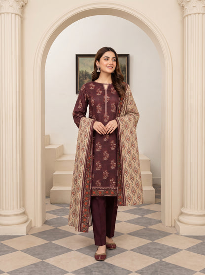 MAHRUKH 3pcs Stitched Printed Khaddar [D-6145]