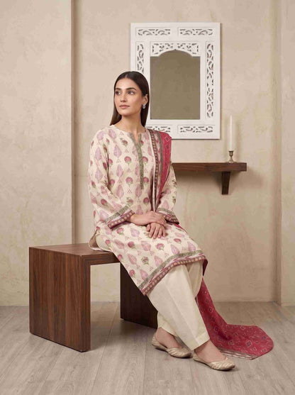 INAYA 3pcs Stitched Printed Lawn [D-5127]